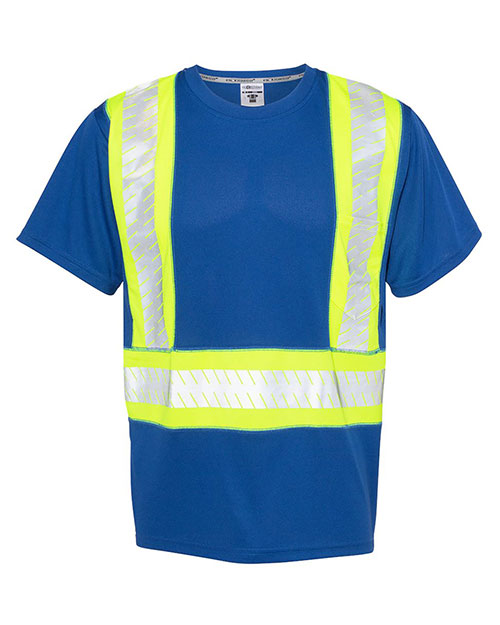 Kishigo B200-204  EV Series® Enhanced Visibility Contrast Pocket T-Shirt at GotApparel