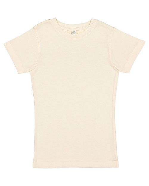 Lat 2616 Girls Fine Jersey Longer Length T-Shirt at GotApparel