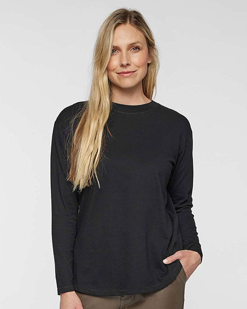 LAT 3508 Ladies' Relaxed Long Sleeve T-Shirt at GotApparel