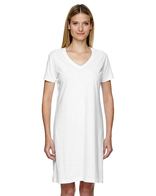 Lat 3522 Women Fine Jersey Crossover V-Neck Coverup at GotApparel