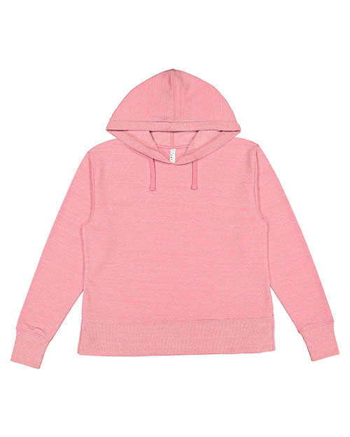 LAT 3536  Ladies' Vintage Wash Fleece Hooded Sweatshirt at GotApparel