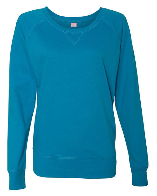 LAT 3762 Women 's Slouchy French Terry Pullover at GotApparel