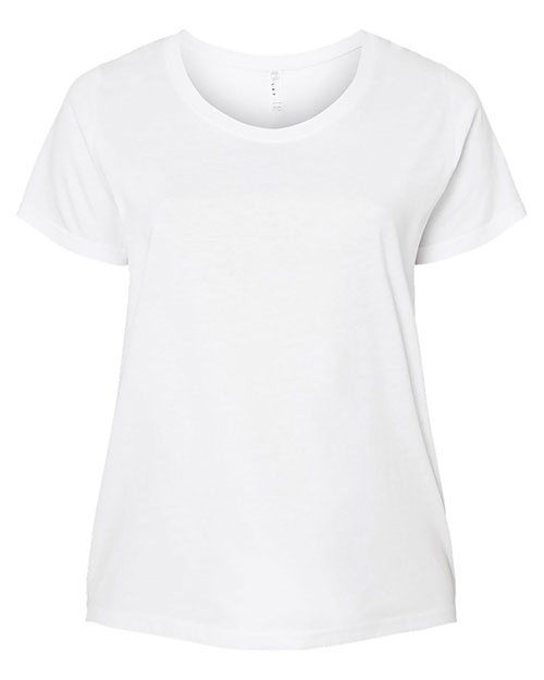 LAT 3816 Ladies' Curvy Fine Jersey T-Shirt at GotApparel