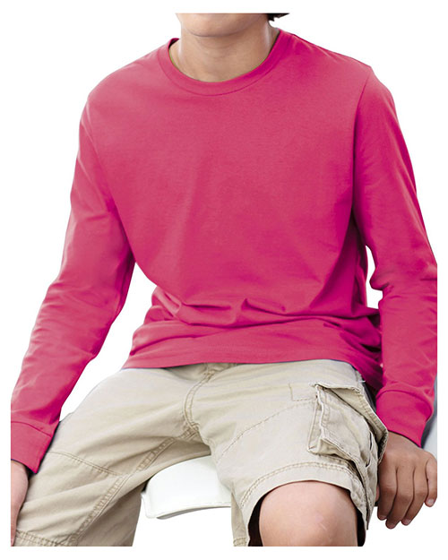 LAT 6201 Boys Youth Fine Jersey Long-Sleeve T-Shirt at GotApparel