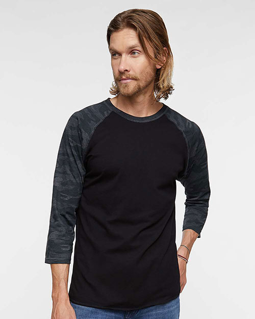 Lat 6930 Men Vintage Baseball T-Shirt at GotApparel