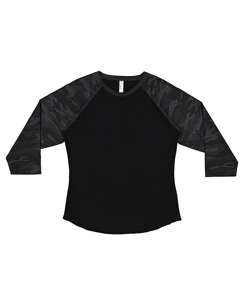LAT LA3530 Women Baseball Fine Jersey T-Shirt at GotApparel