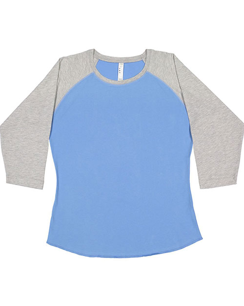 LAT LA3530 Women Baseball Fine Jersey T-Shirt at GotApparel