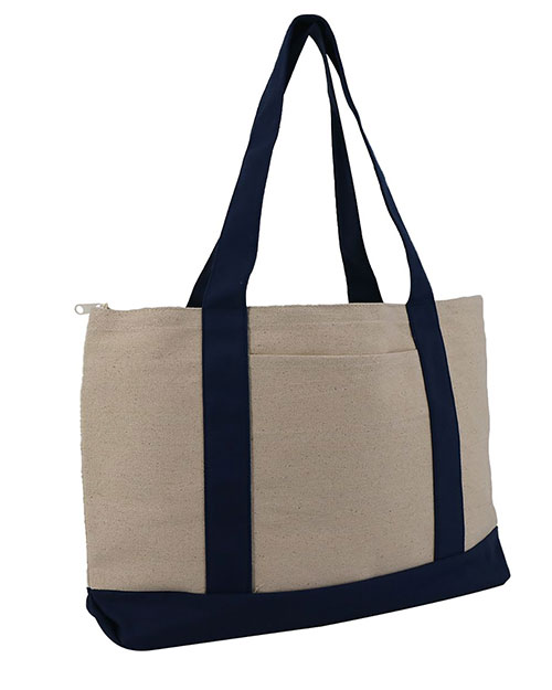 Liberty Bags 8862 Large Zippered Cotton Canvas Tote at GotApparel