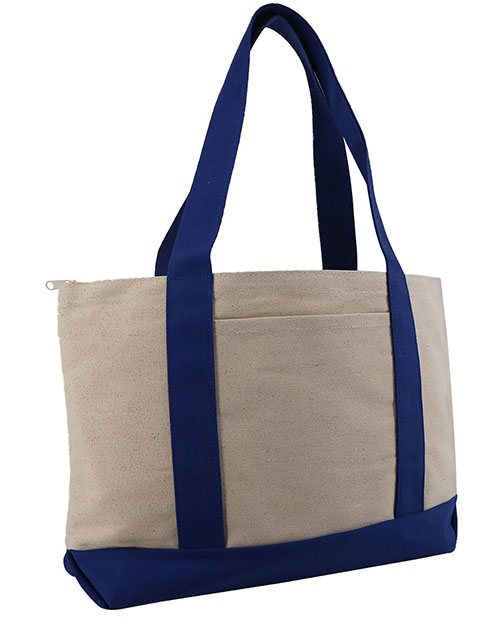 Liberty Bags 8862 Large Zippered Cotton Canvas Tote at GotApparel