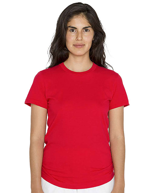 Los Angeles Apparel 21002 Women USA-Made 's Fine Jersey T-Shirt at GotApparel