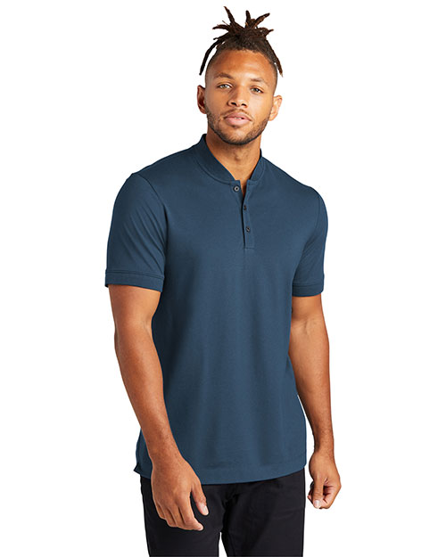 Mercer+Mettle Stretch Pique Henley MM1008 at GotApparel