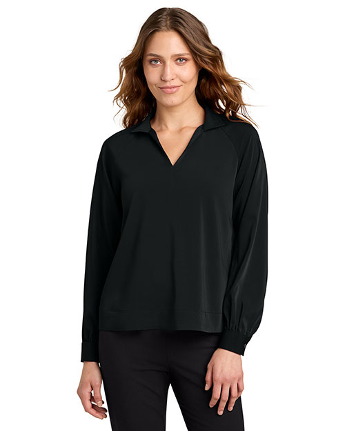 Mercer+Mettle MM2019 ® Women's Long Sleeve Buttery Soft Popover Blouse at GotApparel