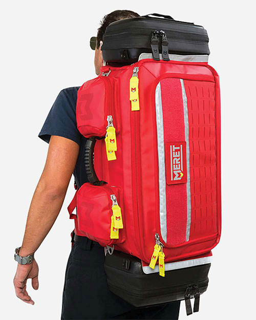 Meret M8101F OMNI™ PRO X Red Convertible Backpack Bag at GotApparel