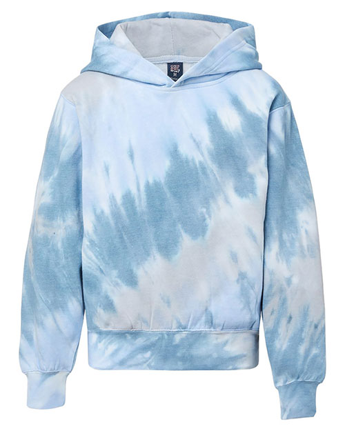 MV Sport 128Y Boys Youth Classic Fleece Tie Dye Hooded Sweatshirt at GotApparel