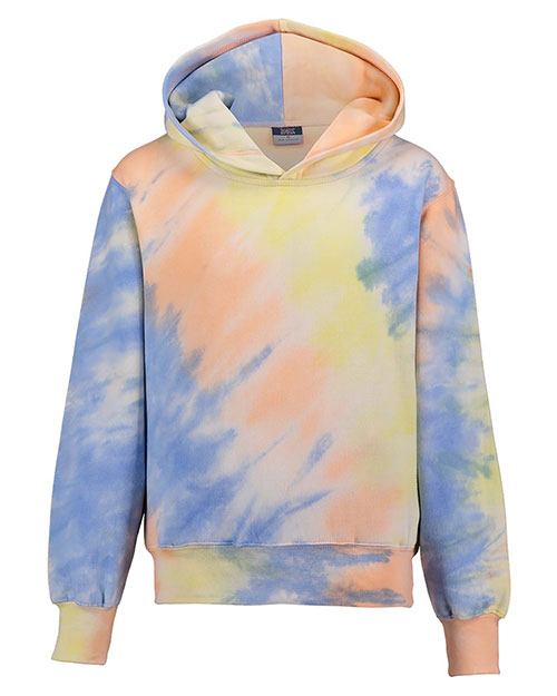 MV Sport 128Y Boys Youth Classic Fleece Tie Dye Hooded Sweatshirt at GotApparel