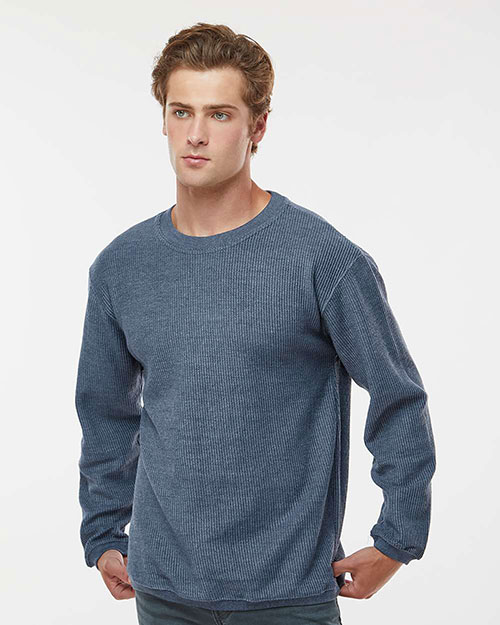 MV Sport 19179 Men Corded Crewneck Pullover at GotApparel