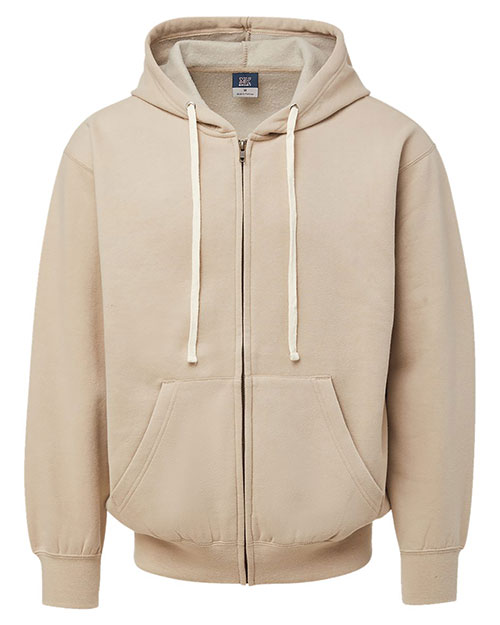 MV Sport 22132 Men Vintage Fleece Full-Zip Hooded Sweatshirt at GotApparel