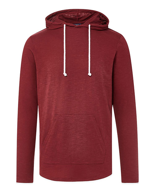 MV Sport 24401 Unisex Miles Slub Hooded Long Sleeve T-Shirt at GotApparel