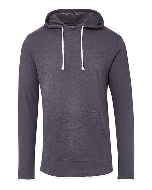 MV Sport 24401 Unisex Miles Slub Hooded Long Sleeve T-Shirt at GotApparel