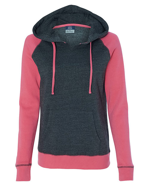 MV Sport W17127 Women ’s Harper Raglan Hooded Sweatshirt at GotApparel