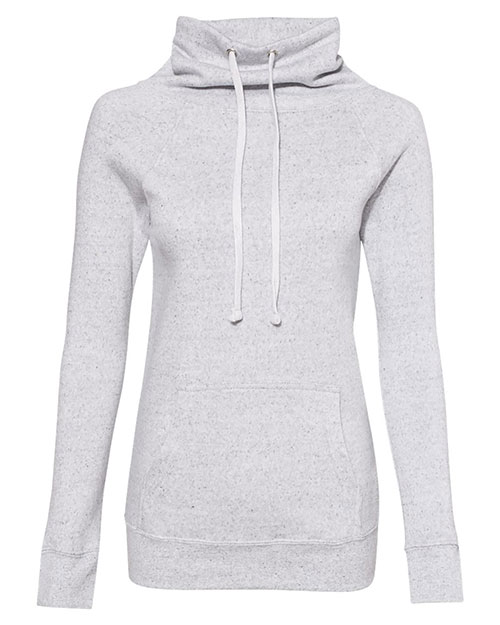 MV Sport W20155 Women ’s Space-Dyed Cowl Neck Sweatshirt at GotApparel