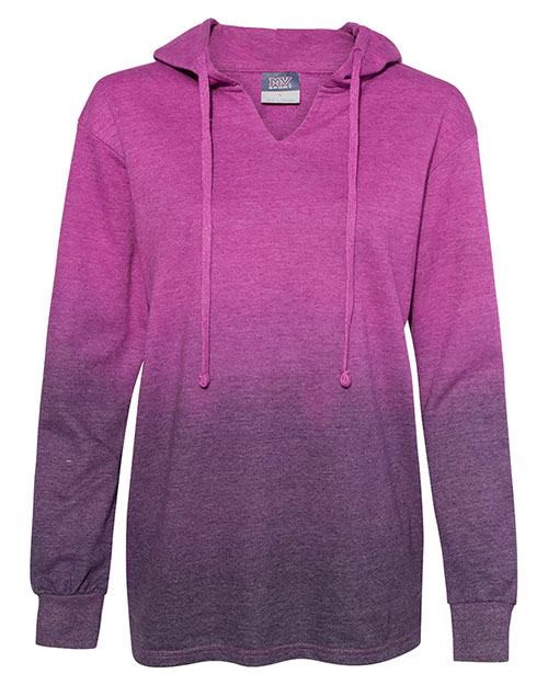 MV Sport W20185 Women 's French Terry Ombré Hooded Sweatshirt at GotApparel