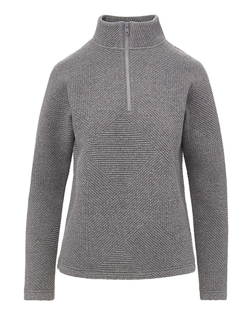 MV Sport W25145 Women's Zelda Zig Zag Quarter-Zip Pullover at GotApparel
