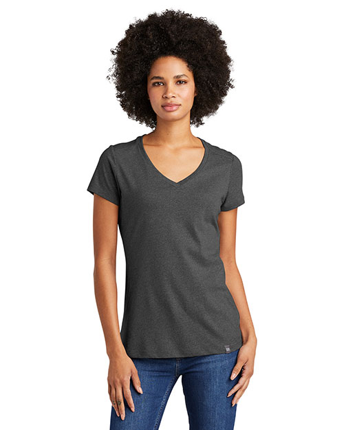 New Era LNEA101 Ladies Heritage Blend V-Neck Tee at GotApparel