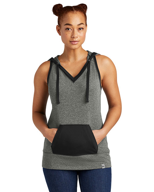 Custom Embroidered New Era LNEA106 Ladies Heritage Blend Hoodie Tank at GotApparel