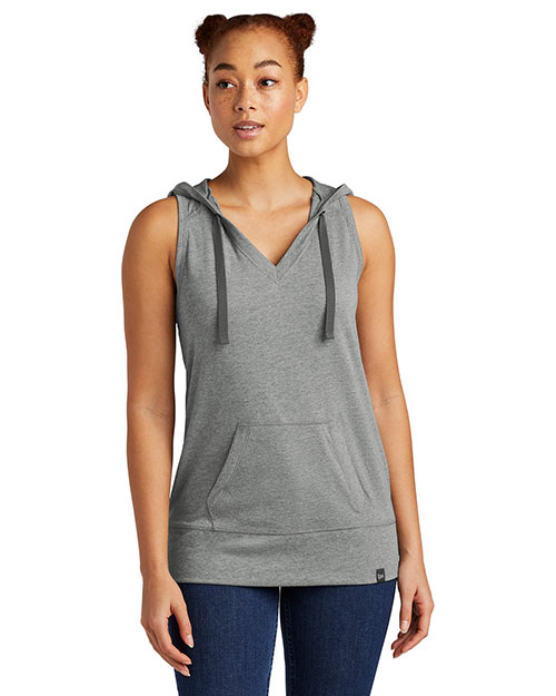 Custom Embroidered New Era LNEA106 Ladies Heritage Blend Hoodie Tank at GotApparel