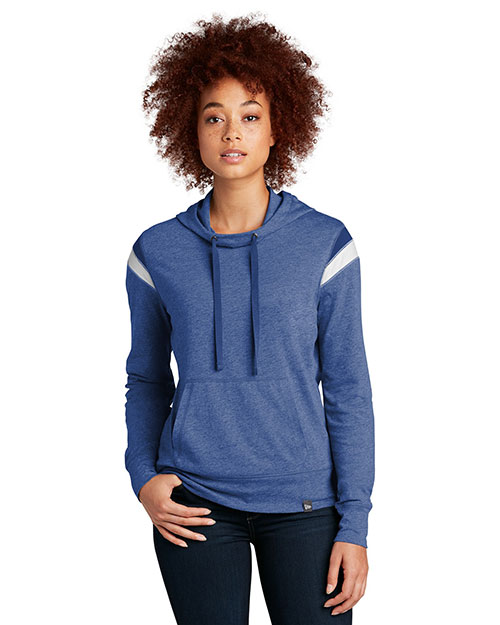 New Era Ladies Heritage Blend Varsity Hoodie LNEA108 at GotApparel