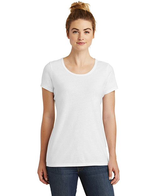 Custom Embroidered New Era LNEA130 Ladies Tri-Blend Performance Scoop Tee at GotApparel