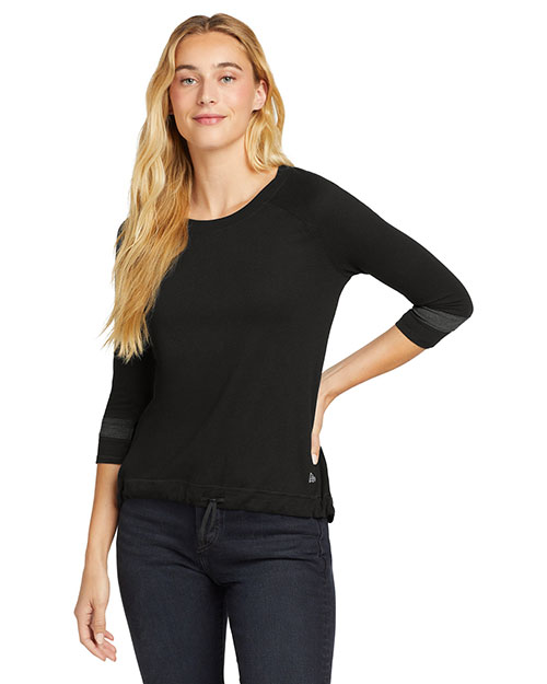 New Era Ladies Tri-Blend 3/4-Sleeve Tee LNEA136 at GotApparel