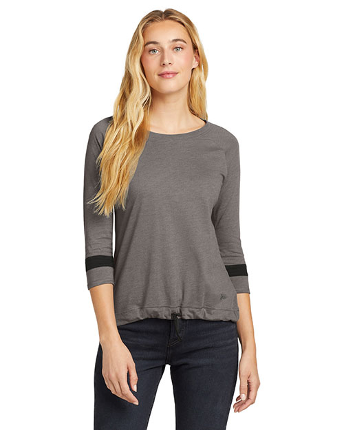 New Era  Ladies Tri-Blend 3/4-Sleeve Tee LNEA136 at GotApparel