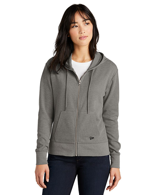 New Era Ladies Thermal Full-Zip Hoodie LNEA141 at GotApparel