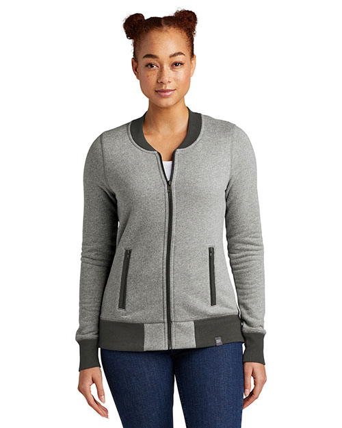 New Era LNEA503 Ladies 9 oz French Terry Baseball Full-Zip at GotApparel