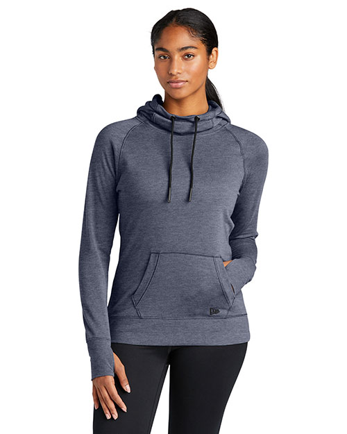 Custom Embroidered New Era LNEA510 Ladies 7 oz Tri-Blend Fleece Pullover Hoodie at GotApparel