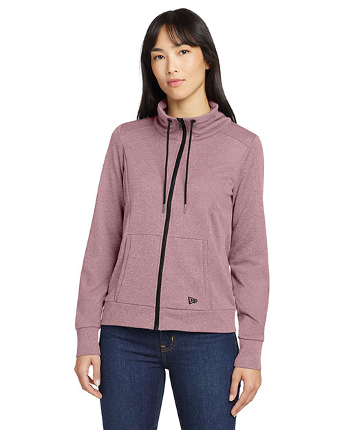 New Era Ladies Performance Terry Full-Zip Cowl LNEA530 at GotApparel