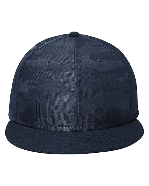 Custom Embroidered New Era NE407 Men Camo Flat Bill Snapback Cap at GotApparel