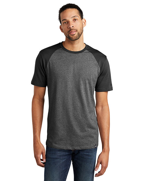 Custom Embroidered New Era NEA107 Men 4.4 oz Heritage Blend Varsity Tee at GotApparel