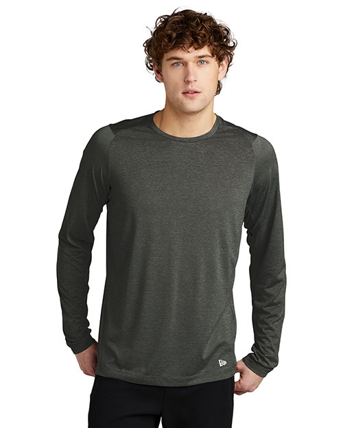 Custom Embroidered New Era NEA201 Men 4 oz Series Performance Long Sleeve Crew Tee at GotApparel