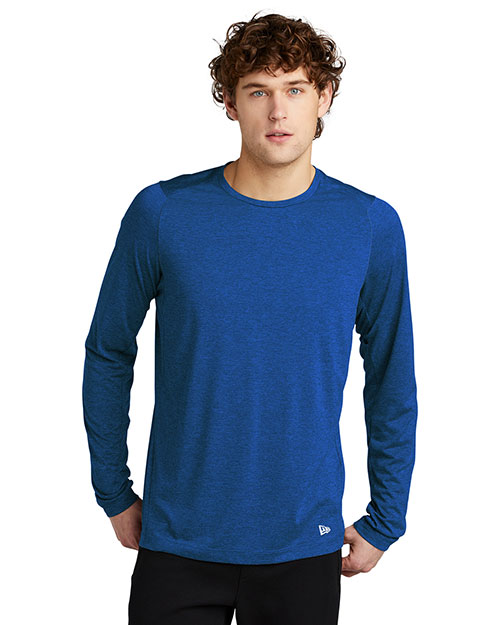 New Era NEA201 Men 4 oz Series Performance Long Sleeve Crew Tee at GotApparel