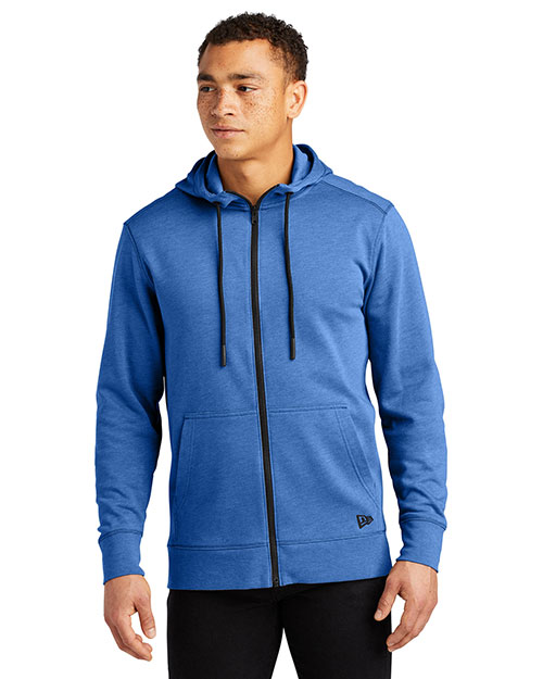 Custom Embroidered New Era NEA511 Men 7 oz Tri-Blend Fleece Pullover Hoodie at GotApparel