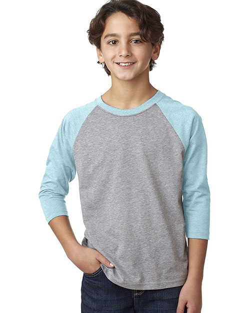 Next Level 3352 Boys Cvc 3/4-Sleeve Raglan Tee at GotApparel