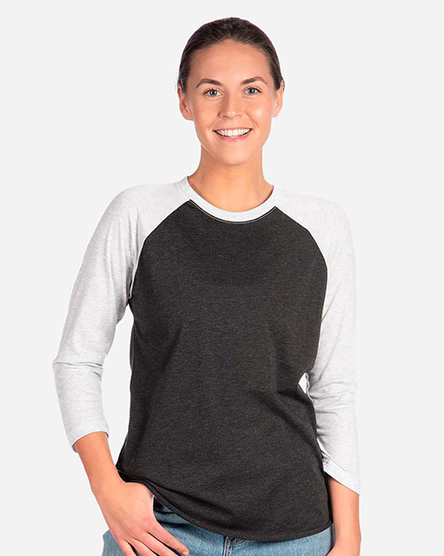 Next Level 6051 Unisex Tri-Blend 3/4-Sleeve Raglan T-Shirt at GotApparel