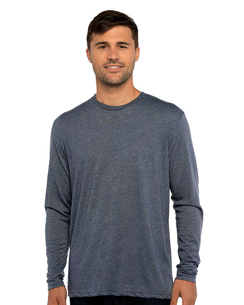 Next Level 6071 Men Tri-Blend Long-Sleeve Crew Tee at Got Apparel