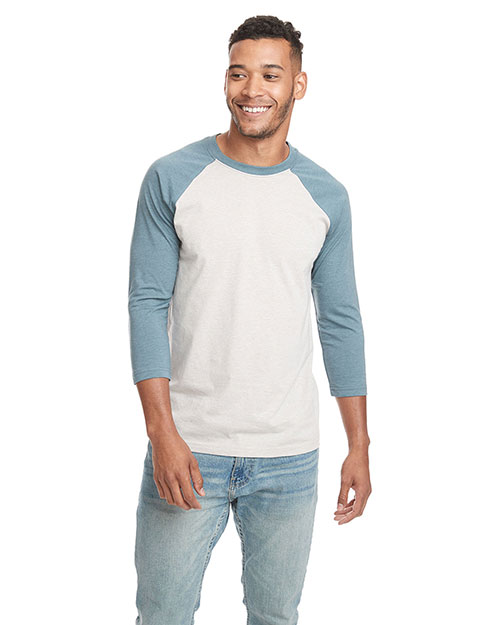Next Level 6251 Men Cvc 3/4 Sleeve Raglan Tee. at GotApparel
