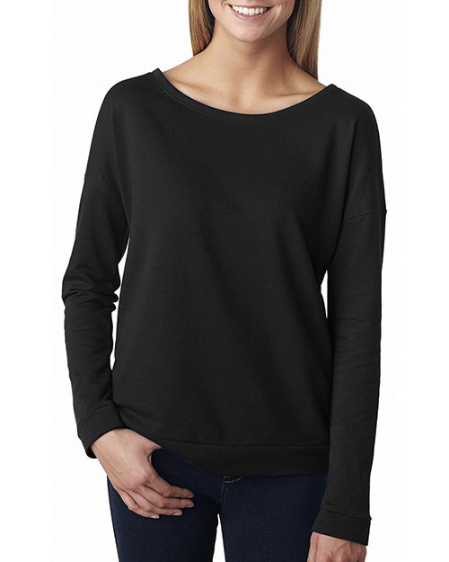 Next Level 6931 Women The Terry Long-Sleeve Scoop at GotApparel