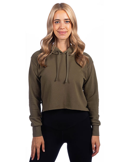 Next Level 9384 Ladies' Cropped Pullover Hooded Sweatshirt at GotApparel