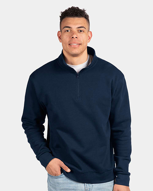 Next Level 9643 Unisex Fleece Quarter-Zip at GotApparel